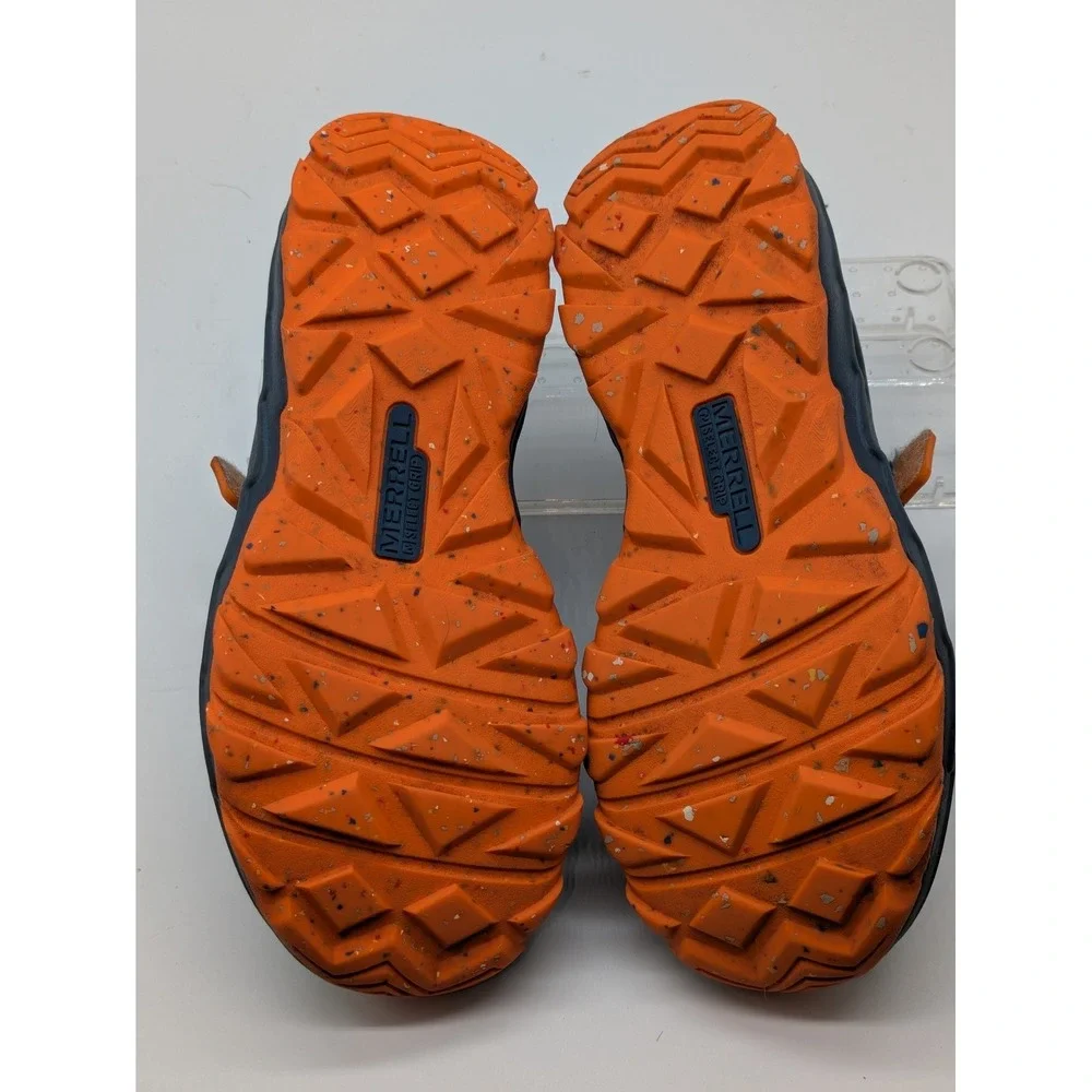 Merrell Hydro 2.0 Boys Water Hiking Shoes Gray Orange Kids Size 2 Trail
